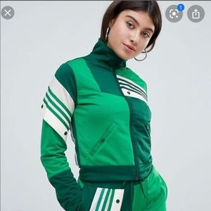 ISO Danielle Cathari Adidas Green Cropped Jacket L